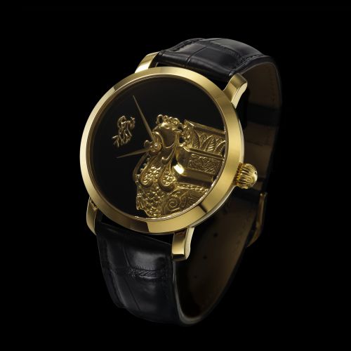 The Chinese Zodiac (Rooster) Microcarving Wristwatch