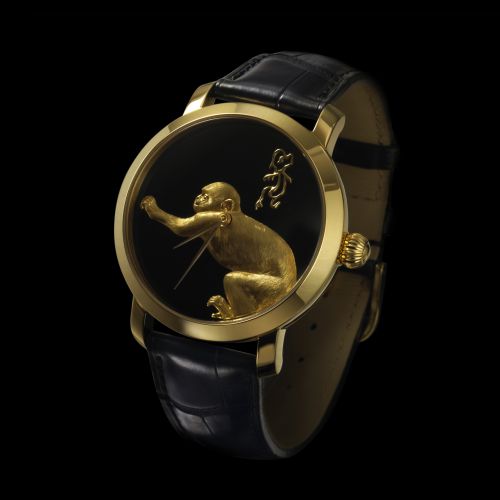 The Chinese Zodiac (Monkey) Microcarving Wristwatch
