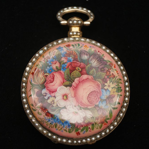 Bovet Chinese Market Enamel Pocket Watch