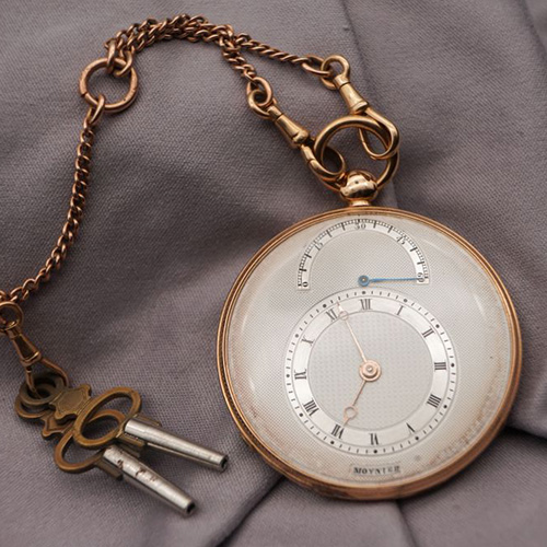 Moynier Retrograde Flyback Seconds Pocket Watch