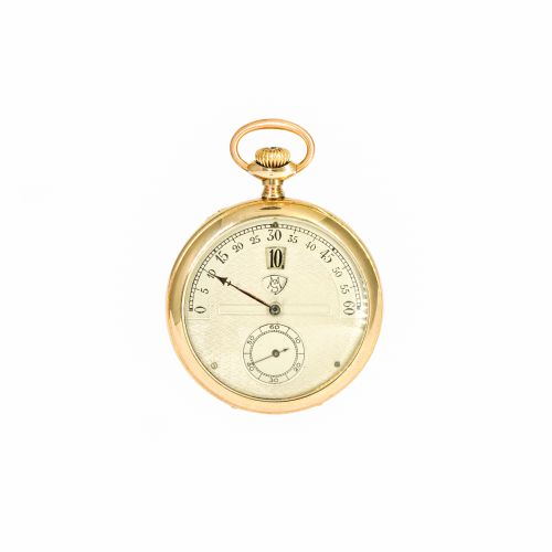 20th Century Retrograde Minutes and Digital Hours Pocket Watch