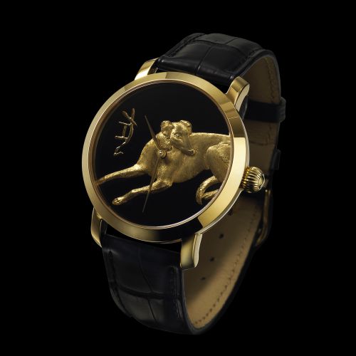The Chinese Zodiac (Dog) Microcarving Wristwatch