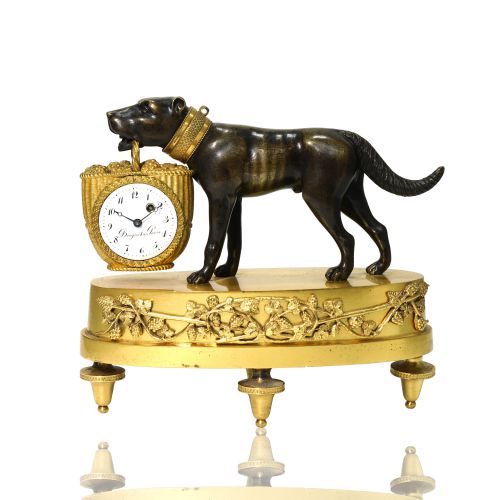19th Century Ormolu Animal-Form Mantel clock