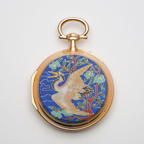 Cloisonné Enamel Pocket Watch Made for the Japanese Market