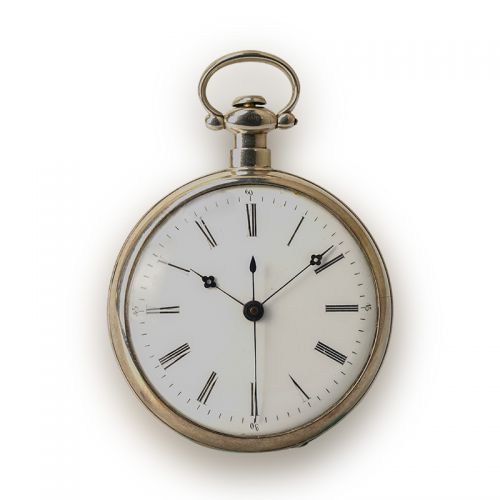 Bovet Silver Chinese Market Pocket Watch