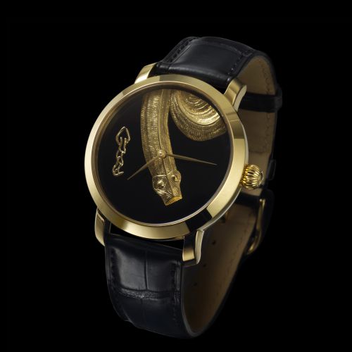 The Chinese Zodiac (Snake) Microcarving Wristwatch