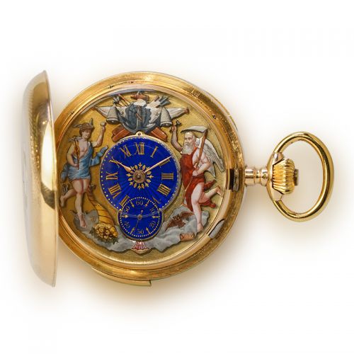 J. Ullmann & Co. Quarter Repeating and Automata Pocket Watch