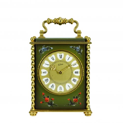 Le Castel Gilt Brass Carriage Clock