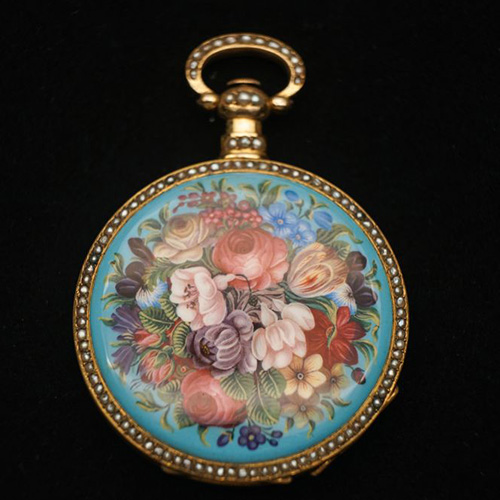 Dimier Frères & Cie Chinese Market Enamel Pocket Watch