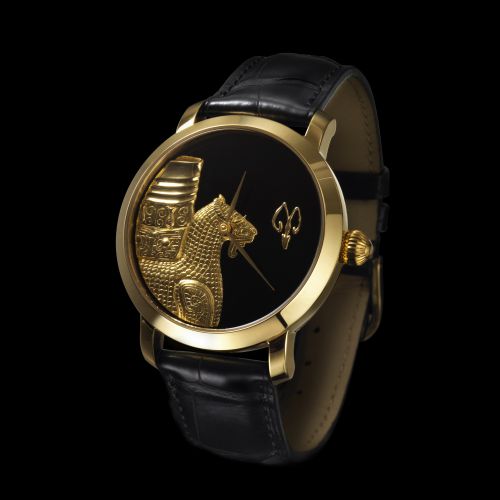 The Chinese Zodiac (Sheep) Microcarving Wristwatch
