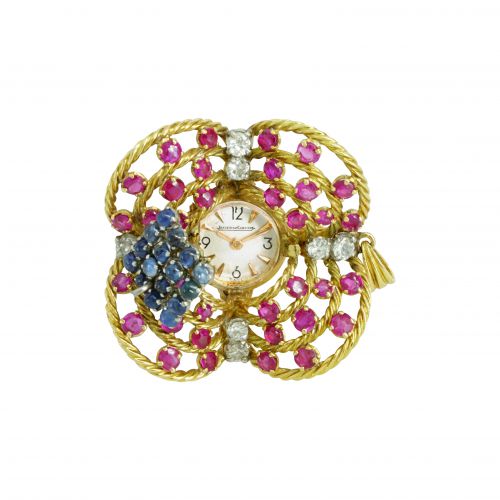 20th Century Gold and Gemstone Pendant Watch - 副本