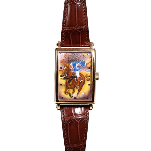 Roger Dubuis 18K Rose Gold Painted Enamel Wristwatch