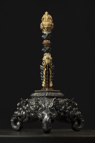 Bejeweled Gold Ritual Dagger（Phurba）of The Vajrabhairava