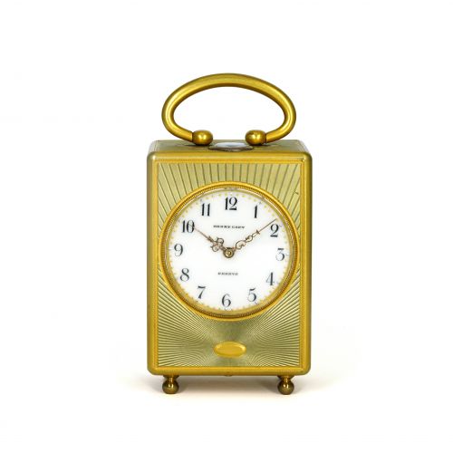 二十世紀銅鍍金小型旅行鐘