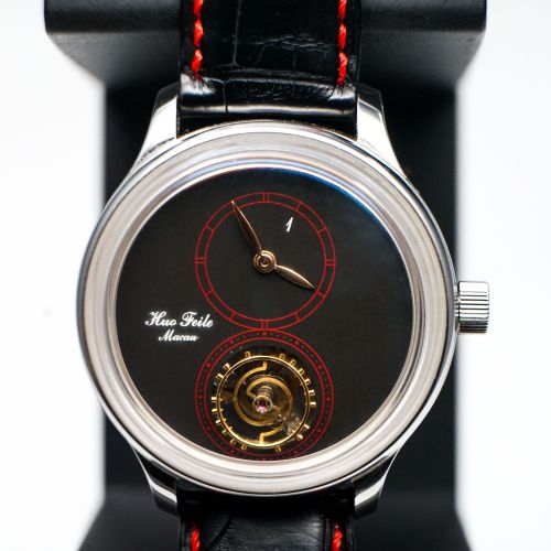 霍氏1號作品鋼殼懸浮陀飛輪腕錶
