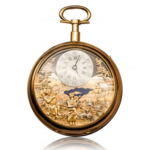 十九世紀瑞士製音樂動偶春宮懷錶