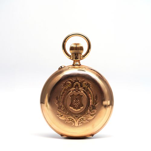 十九世紀黃金數字跳时顯示獵殼懷錶