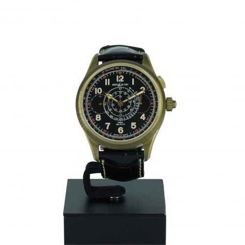 萬寶龍1858系列青銅追針計時腕錶
